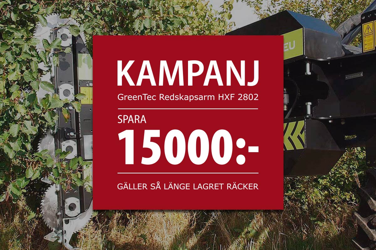 Kampanjpris på GreenTec HXF 2802 - spar 15000:-!