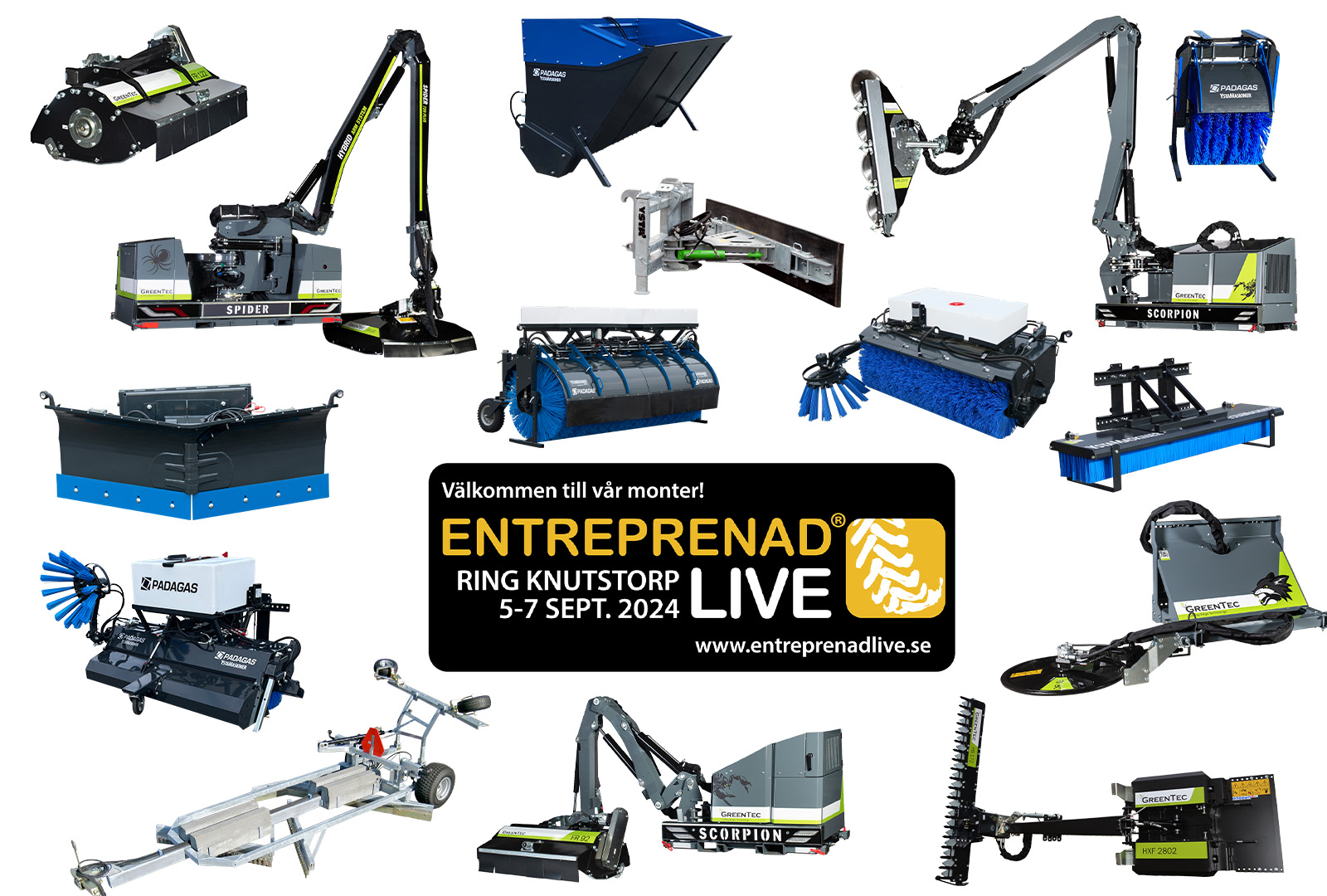 Besök oss på Entreprenad Live 2024 den 5 - 7 september, Knutstorp